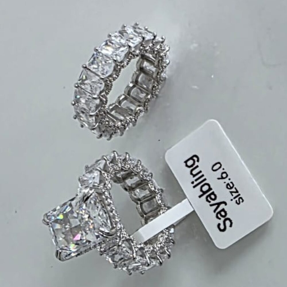RADIANT CUT RING SET! ๐๐๐ - Picture 7 of 11
